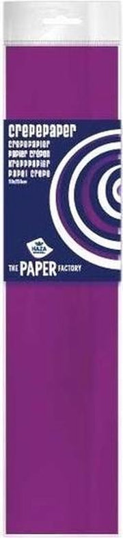 10x Crepe papier plat aubergine paars 250 x 50 cm - Knutselen met papier - Knutselspullen