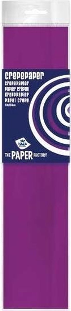 10x Crepe papier plat aubergine paars 250 x 50 cm - Knutselen met papier - Knutselspullen