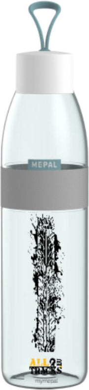 Mepal Waterfles Ellipse - Blauw - Bandenspoor - 700ml - 4x4 Offroad