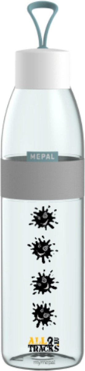 Mepal Waterfles Ellipse - Blauw - Modder Splash - 500ml