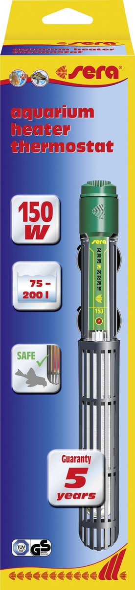 Sera - aquarium verwarming - regelverwarming - 150 W - 75-200ml