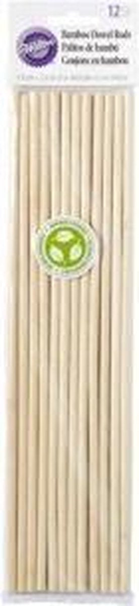 Wilton Bamboo Dowel Rods set/12