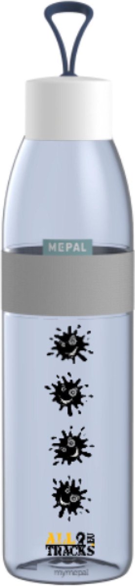 Mepal Waterfles Ellipse - Donker Blauw - Modder Splash - 500ml - 4x4 Offroad