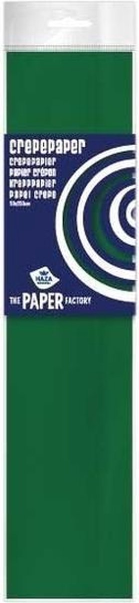 10x Crepe papier plat groen 250 x 50 cm - Knutselen met papier - Knutselspullen