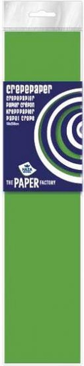 10x Crepe papier plat neon limegroen 250 x 50 cm - Knutselen met papier - Knutselspullen