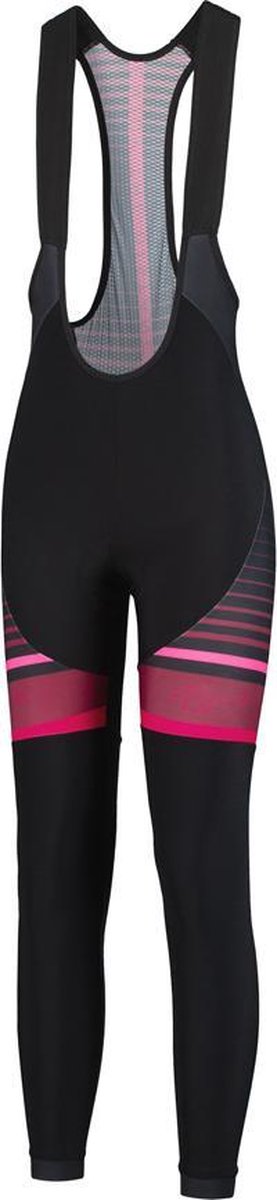 Rogelli Dames Collant Impress Zwart/Bordeaux/Roze - Maat M
