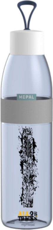 Mepal Waterfles Ellipse - Donker Blauw - Bandenspoor - 700ml - 4x4 Offroad