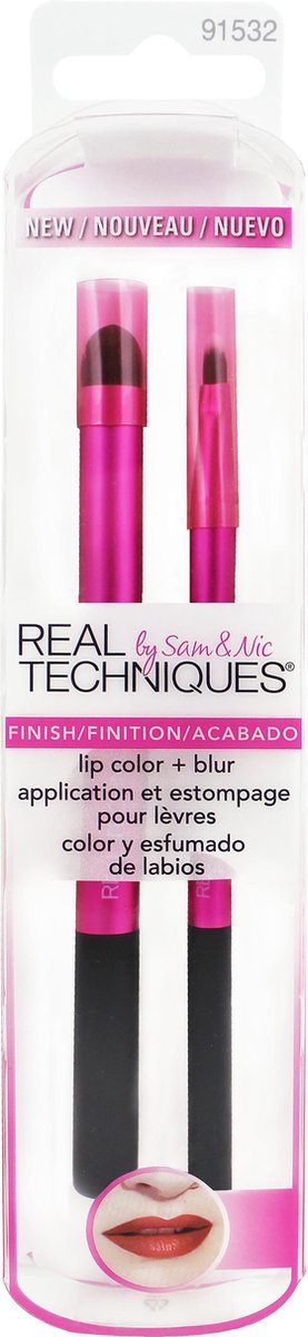 Real Techniques Lip Color + Blur - Make-up kwastenset