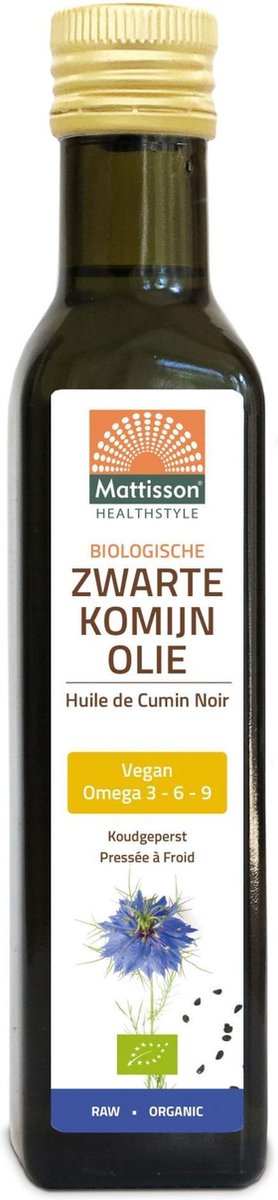 Zwarte Komijn Olie BIO 250ml - Fles met 250 ml