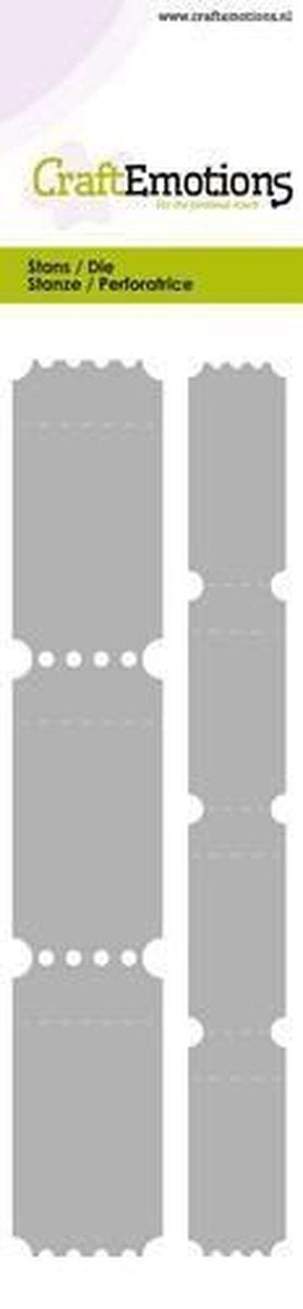 CraftEmotions Die - Cutting border - 2 ticket strips Card 5