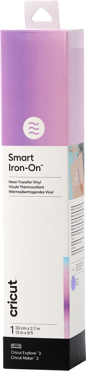 Cricut Transferfolie - Smart Iron-On - 33 x 270 cm- Holografisch Blauw