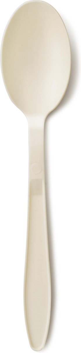 Mater-Bi theelepel wit (12 cm) - 100 stuks