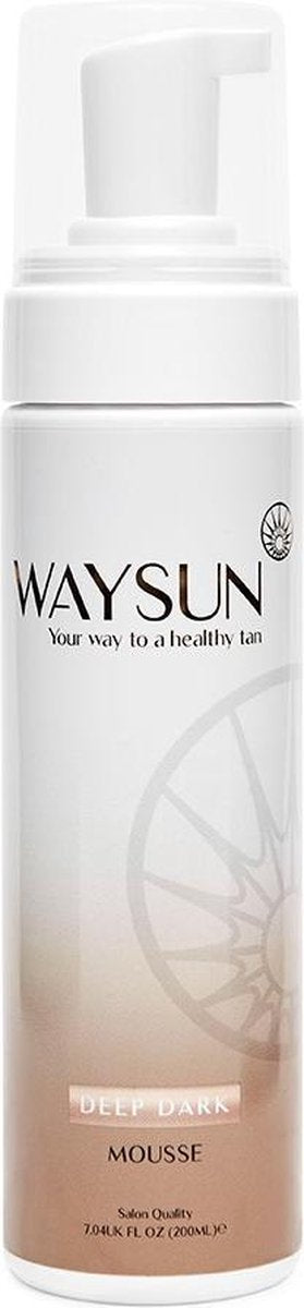 Waysun® - Deep Dark Mousse - Donker - Ultra dark - Zelfbruiner - Zelfbruiners - Zelfbruiner gezicht - Zelfbruiner mousse - Zelfbruiner spray - Huidverzorging - Hydraterend - Voedend - Verzorgingsproducten - Verzorgingsproducten - Bali body - Self tan