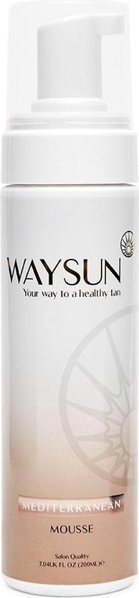 Waysun® - Mediterranean Mousse – Medium - Zelfbruiner - Zelfbruiners - Zelfbruiner gezicht - Zelfbruiner mousse - Zelfbruiner spray - Huidverzorging - Hydraterend - Voedend - Verzorgingsproducten - Verzorgingsproducten dames - Bali body - Self tan