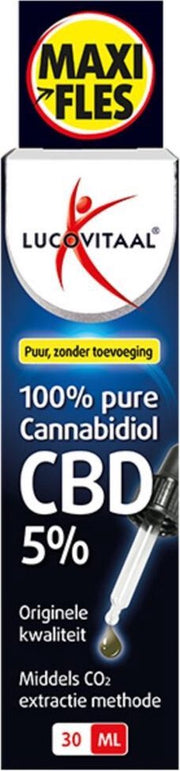 Lucovitaal CBD Cannabidiol olie 5% Maxi Fles