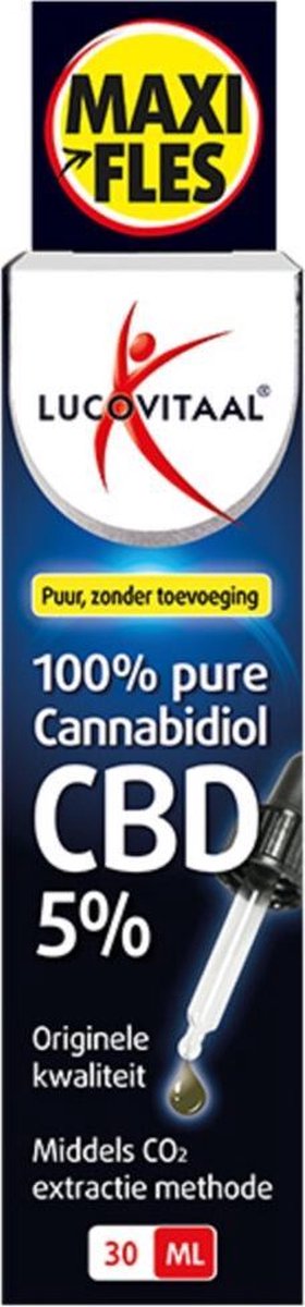 Lucovitaal CBD Cannabidiol olie 5% Maxi Fles
