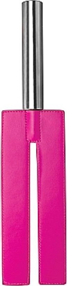 Shots Ouch! Whips and Paddles Paddle Leather Slit Paddle roze