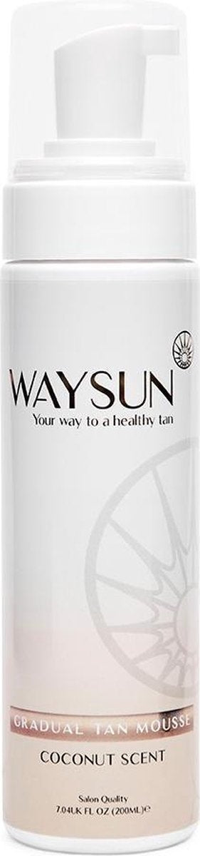 Waysun® - Gradual Tan Mousse - Everyday Gradual Tan - Zelfbruiner - Zelfbruiners - Licht - Zelfbruiner gezicht - Zelfbruiner mousse - Zelfbruiner spray - Vegan - Huidverzorging - Verzorgingsproducten - Self Tan - Bali body - Hydraterend - Voedend