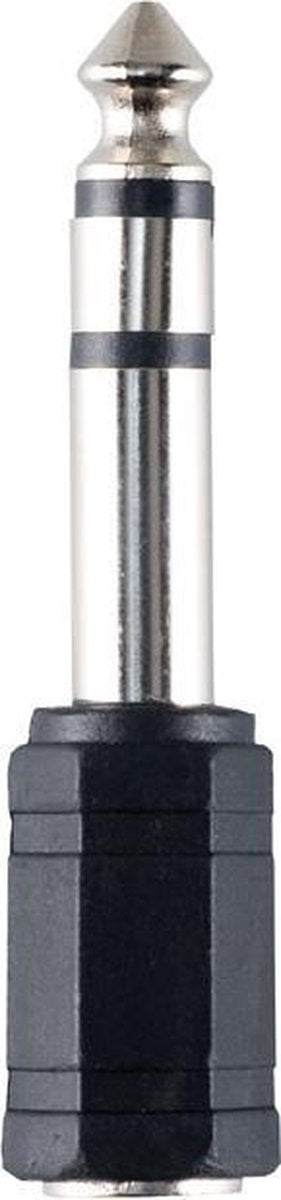 Bandridge Headphone Adapter 1x 6.3mm 1x 3.5mm Zwart kabeladapter/verloopstukje