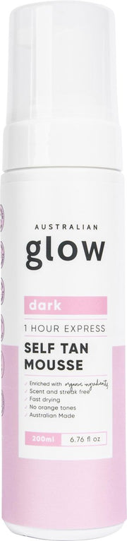 Australian Glow Self Tanning Mousse - Zelfbruiner Schuim - Dark -  200ml