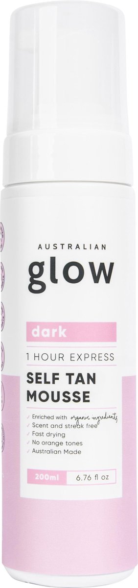 Australian Glow Self Tanning Mousse - Zelfbruiner Schuim - Dark -  200ml