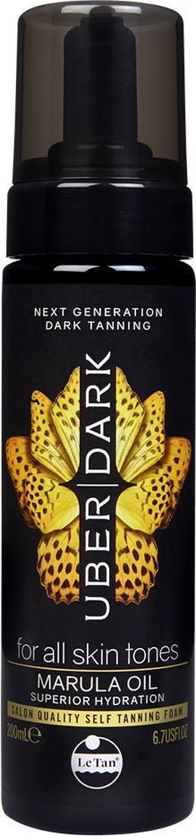 Uber Dark Self Tanning Foam Marula Oil - 200 ml - Zelfbruiner