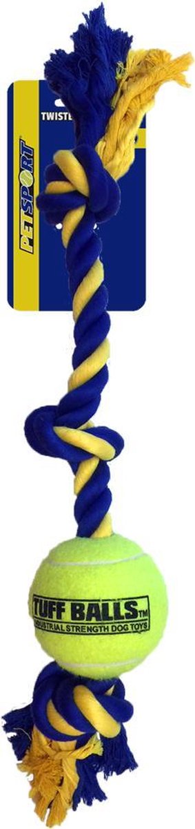 Giant 3-Knot Cotton Rope 60 cm with Tuff Ball (10 cm)