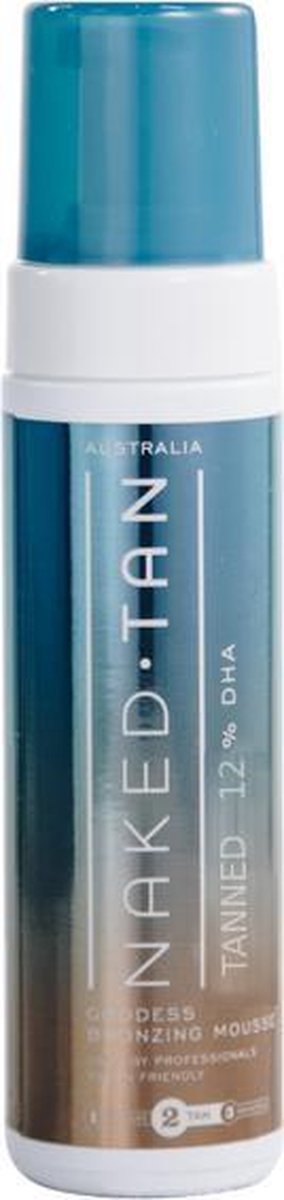 Naked Tan Bronzing Mousse Medium Tan 180ml & Application Mitt - Vegan - 10% DHA