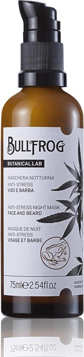 Bullfrog Botanical Anti-Stress Night Mask - voor Gezicht en Baard - Kalmeert en Verzorgt - 75ML