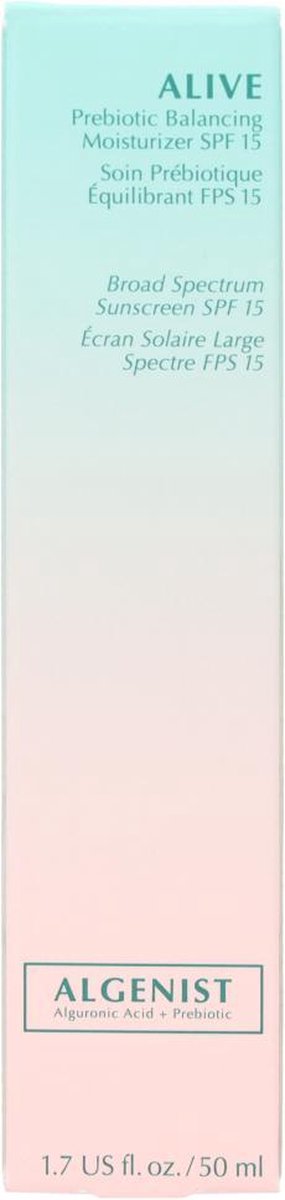 Algenist Alive Prebiotic Balancing Moisturizer Spf15 50ml