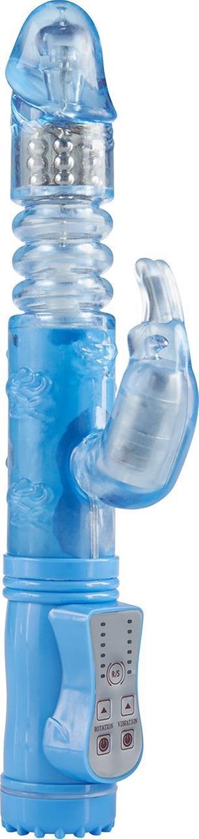 the Rabbits Tarzanvibrator Poke Me Up-And-Down Rabbit - blauw