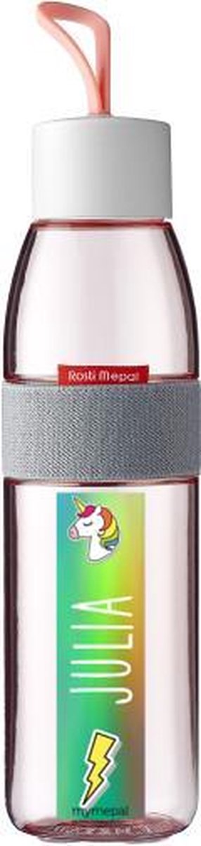 Mepal Waterfles Ellipse 500ML eenhoorn met naam