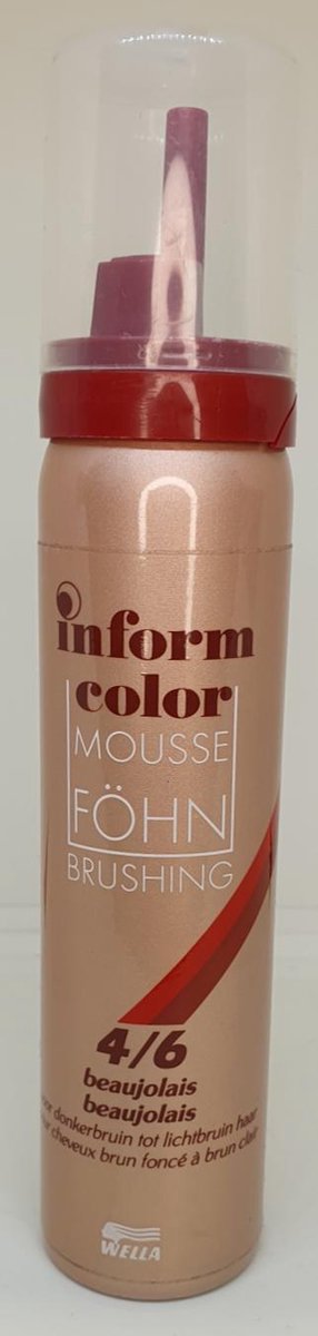 Wella inform color Mousse  Foam haarkleur # 4/6 beaujolais 75ml