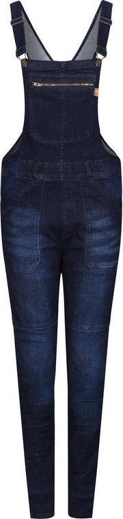 Motogirl Irene motorjeans tuinbroek blauw "Dungri" AA-keur - Maat XS / UK8