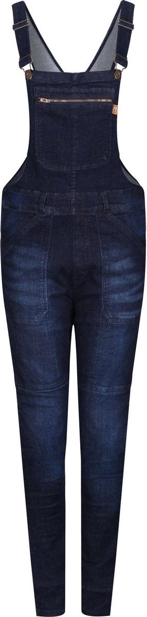 Motogirl Irene motorjeans tuinbroek blauw "Dungri" AA-keur - Maat XS / UK8