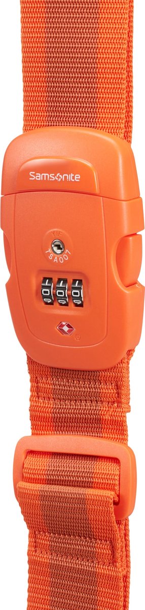 Samsonite Kofferriem - Global Ta Luggage Strap/Tsa Lock Orange