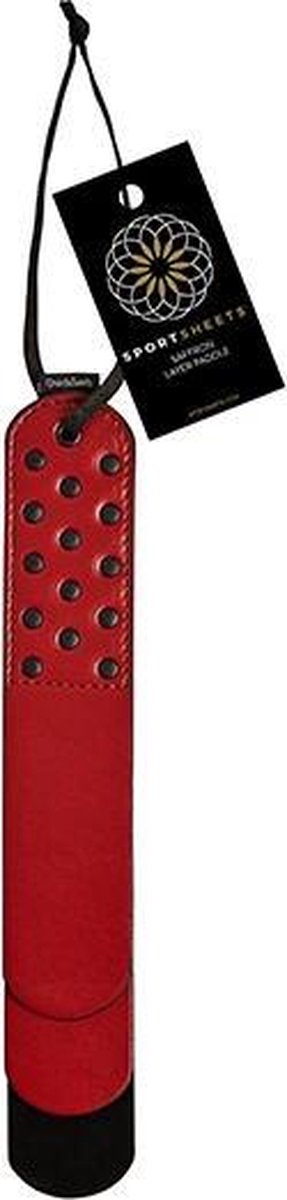 Sportsheets Saffron Gelaagde Klapzweep - Rood