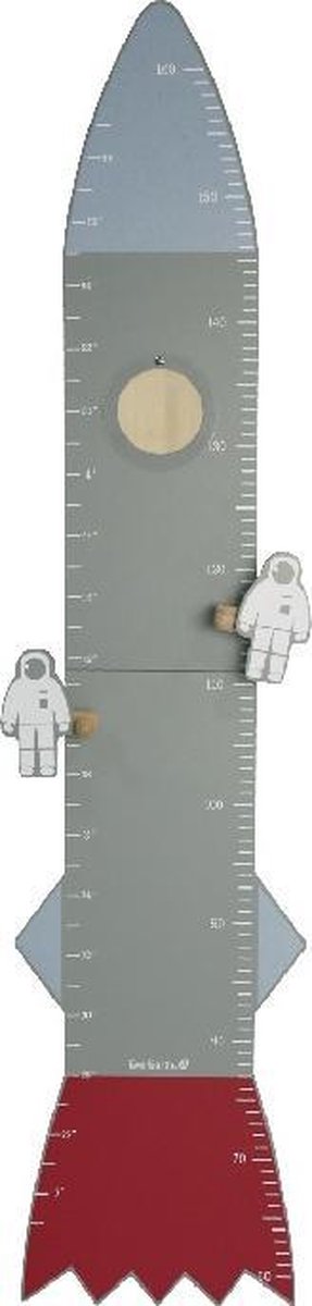 Everearth Meetlat Raket Hout Grijs 118 Cm