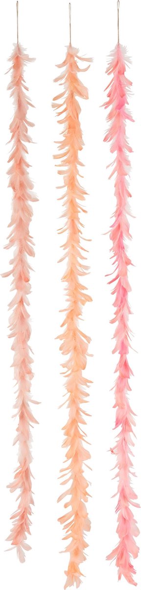 J-Line Slinger Veren Roze/Oranje Assortiment Van 3