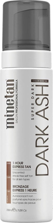 Minetan - Dark Ash Self Tanning Foam for Dark Tan (1 Hour Express Tan) - 200ml