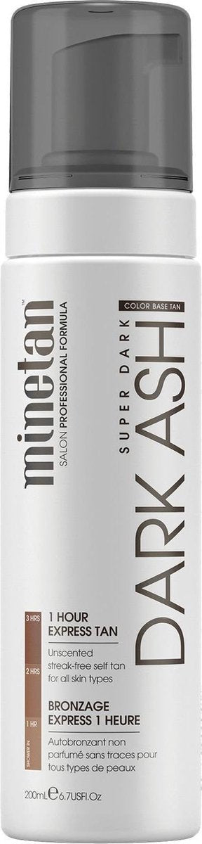 Minetan - Dark Ash Self Tanning Foam for Dark Tan (1 Hour Express Tan) - 200ml