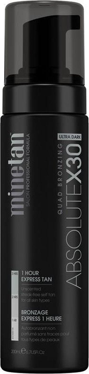 MineTan Absolute X30 Self Tan Foam - Zelfbruining mousse - vrij van parabenen - vegan - 200 ml