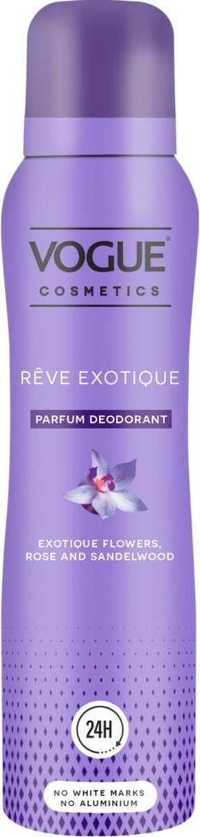 6x Vogue Reve Exotique Parfum Deodorant 150 ml