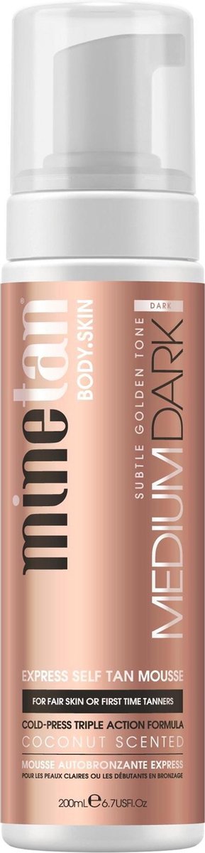 MINETAN Medium Dark Tanning Foam 200ml - zelfbruiningsmousse