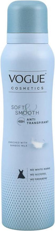 Vogue Soft And Smooth Deodorant Spray Anti-transpirant Voordeelverpakking
