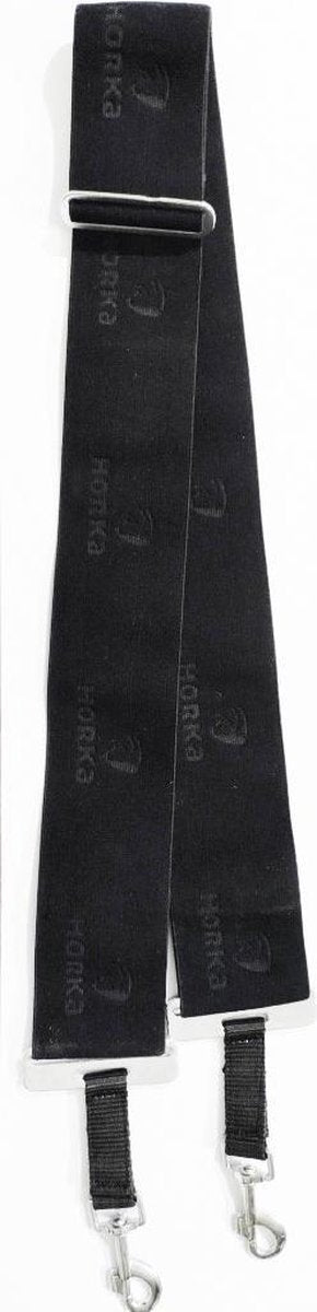 Horka Elastische Longeerband Polyester 2 Meter Zwart