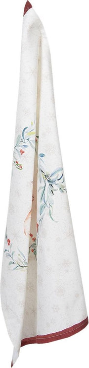 Clayre & Eef Theedoek 50*70 cm Meerkleurig Katoen hert Rechthoek Vaatdoek Keukendoek Schotelvod