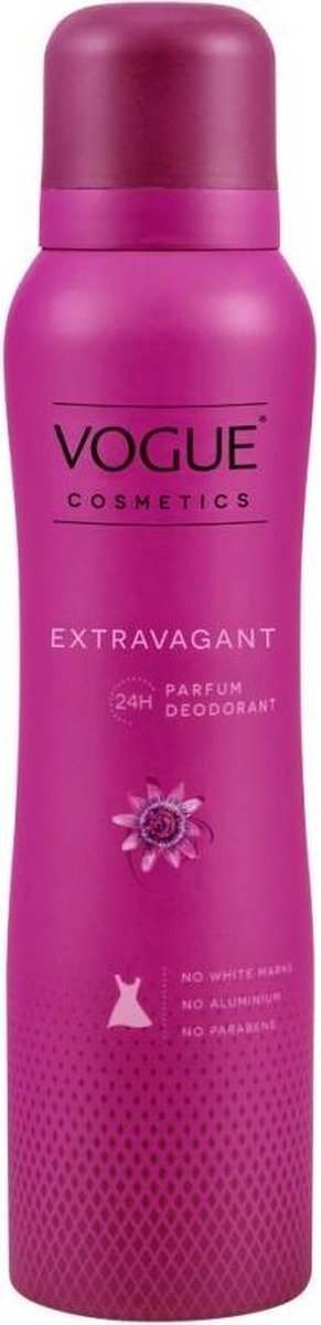 6x Vogue Extravagant Parfum Deodorant 150 ml