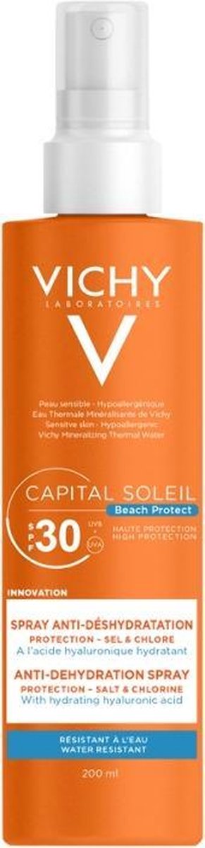 Vichy Capital Soleil Beach Protect Zonnebrandsspray SPF30 - 200ml - Anti-dehydratatie
