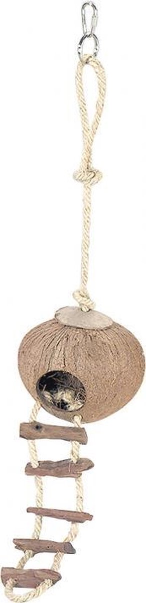 Ebi Coconut globehouse met ladder met touw 130MM